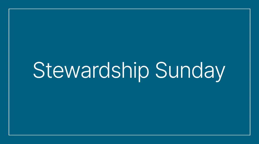stewardship-Sunday